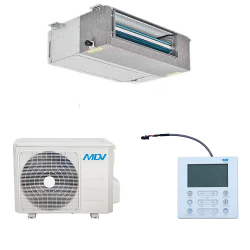Aparat aer conditionat tip DUCT MDV 18000 BTUh, ZMTI-18HFN8-C1, WiFi, Functie Follow Me, Sleep Mode, Timer